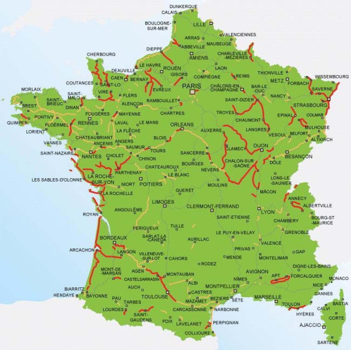 France bike-map