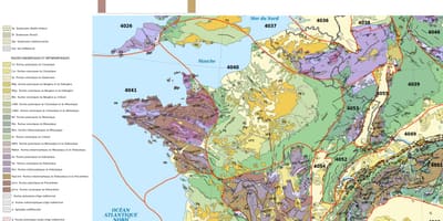 Geologische Karte von Frankreich