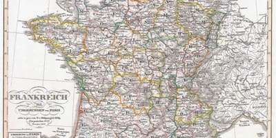 Historische Karte von Frankreich